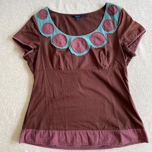 Vintage Boden fitted top with side zipper